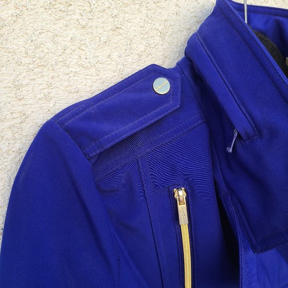 Kenneth Cole Reaction Purple Short Trenchcoat - Picture 12 of 16